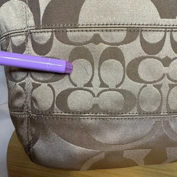 Coach Signature Alex Sateen Tote Bag D1249-20864M EUC - Picture 11 of 11